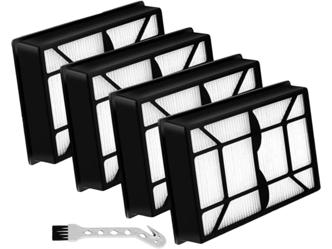 Conjunto De 4 Filtros Hepa Laváveis Em Pp+ptfe Para Aspiradores