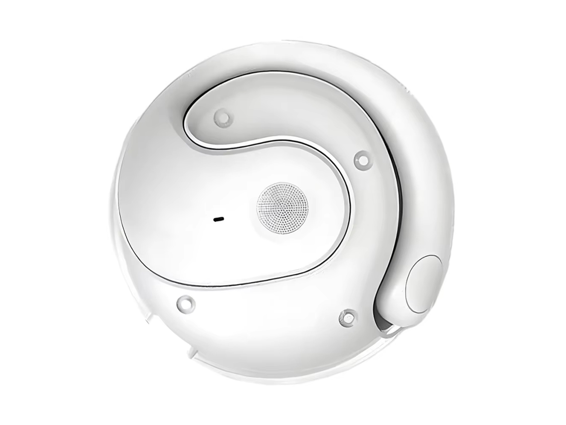 FONES DE OUVIDO SEM FIO MDUG com tradutor de IA para 144 idiomas, à prova d'água e som estéreo Bluetooth 5.3 (branco)