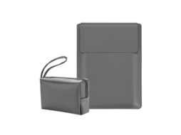 Capa para Portátil HEXINYIGJLY 15.6 com Impermeável e suporte ajustável para Macbook Pro 16/15 Cinza