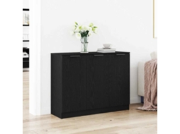 Vidaxl Buffet Carvalho Preto 90,5 X 30 X 70 Cm Madeira Processada