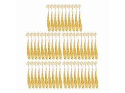 Iscas de Pesca Soft T Tail 5cm 50un Dourado