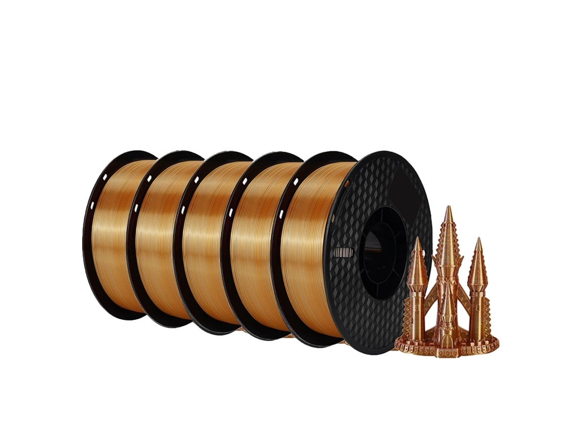 Filamento De Impressão 3d Silk Pla, 5kg, Múltiplas Opções De Cores,5kg Seda Tripla Gsc Oem
