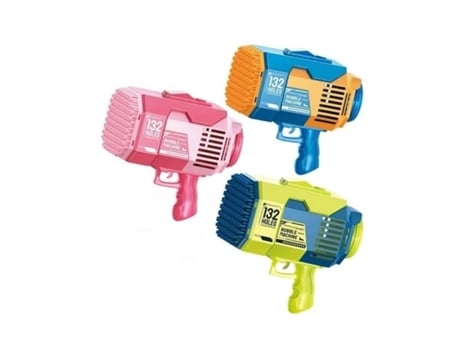 Pistola de bolha bazuca com 132 buracos para crianças