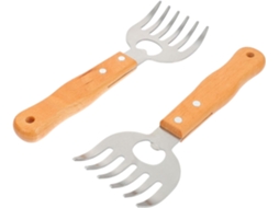 Garras Para Carne Toyandona De 2 Peças Churrasco, Pinças Para Desfiar Carne De Forma Rápida E Fácil, Aço Inoxidável