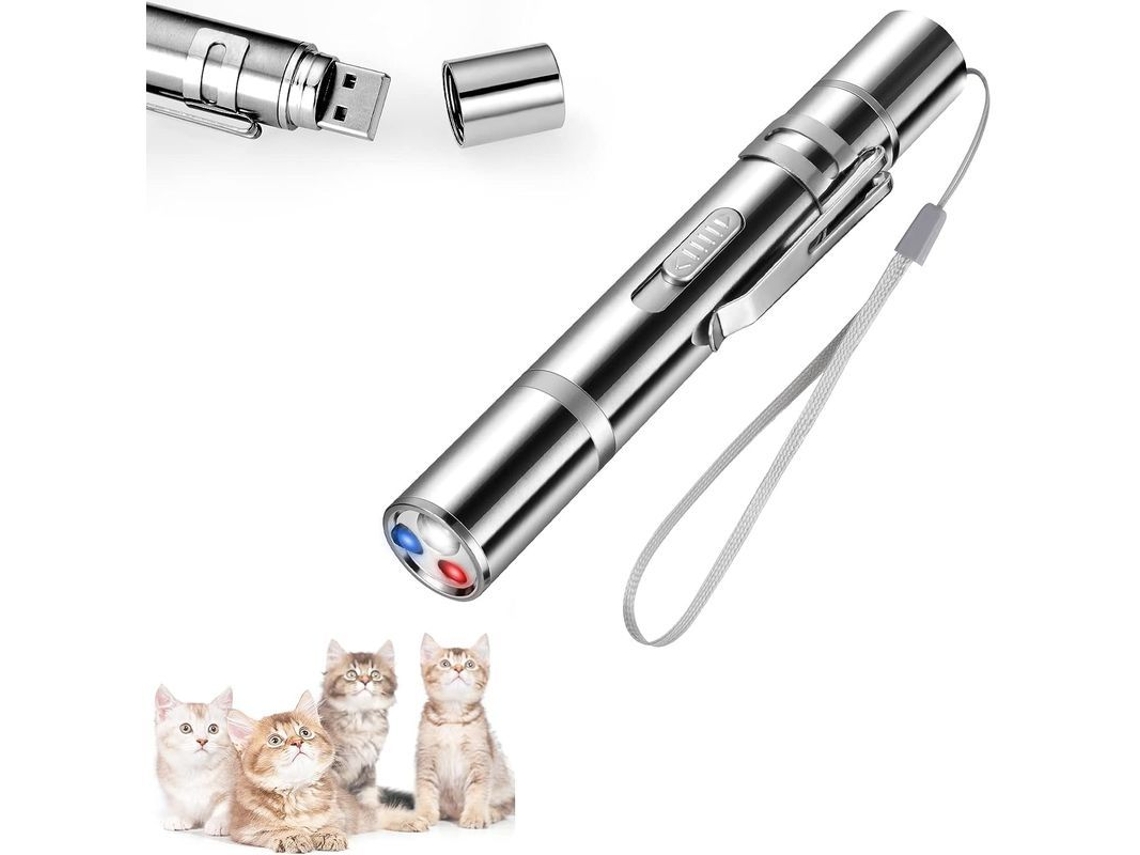 2026 brinquedo Interativo para Gatos e Cães 7 em 1, Lanterna Led Recarregável Usb