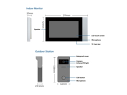 Um Interfone De Videoporteiro, Equipado Com Um Ecrã Tátil Lcd De 7 Polegadas E Compatível Com A Ty App.