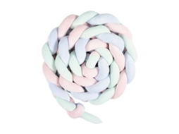 Protetor De Berço De Veludo​​ Almofada Estampa Cobra 200cm Rosa Verde Azul Yunzii