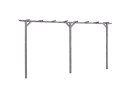 Pergola, Pergolas Vidaxl Cinzeto Madeira De Pinho Impregnada (400 X 40 X 205 Cm)