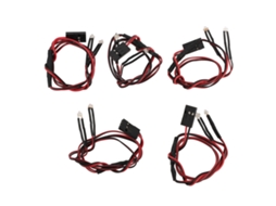 Kit De Luzes Led Para Carro Rc 5 Peças Pérolas Led Mushroom 3mm Alto Brilho Para Scx24 Axi00001 C10 1/24 1/18 Crawler