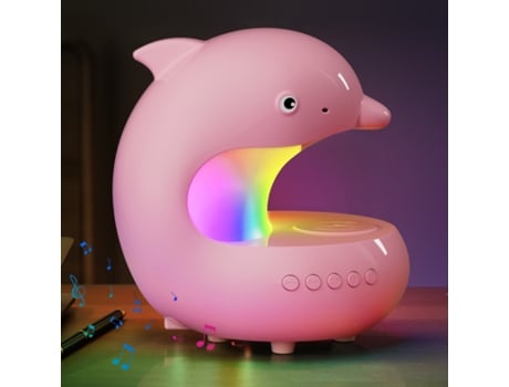 Luz Noturna Com Carregamento Sem Fio Para Celular, Abajur De Mesa De Cabeceira Com Bluetooth Rgb E Iluminação Ambiente Perobuno