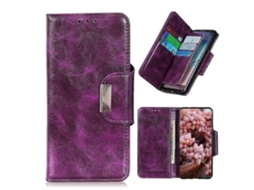 Capa De Couro Com Textura Crazy Horse Para Xiaomi Mi 10s, Com Aba Horizontal, Suporte, 6 Compartimentos Para Cartões E Carteira.