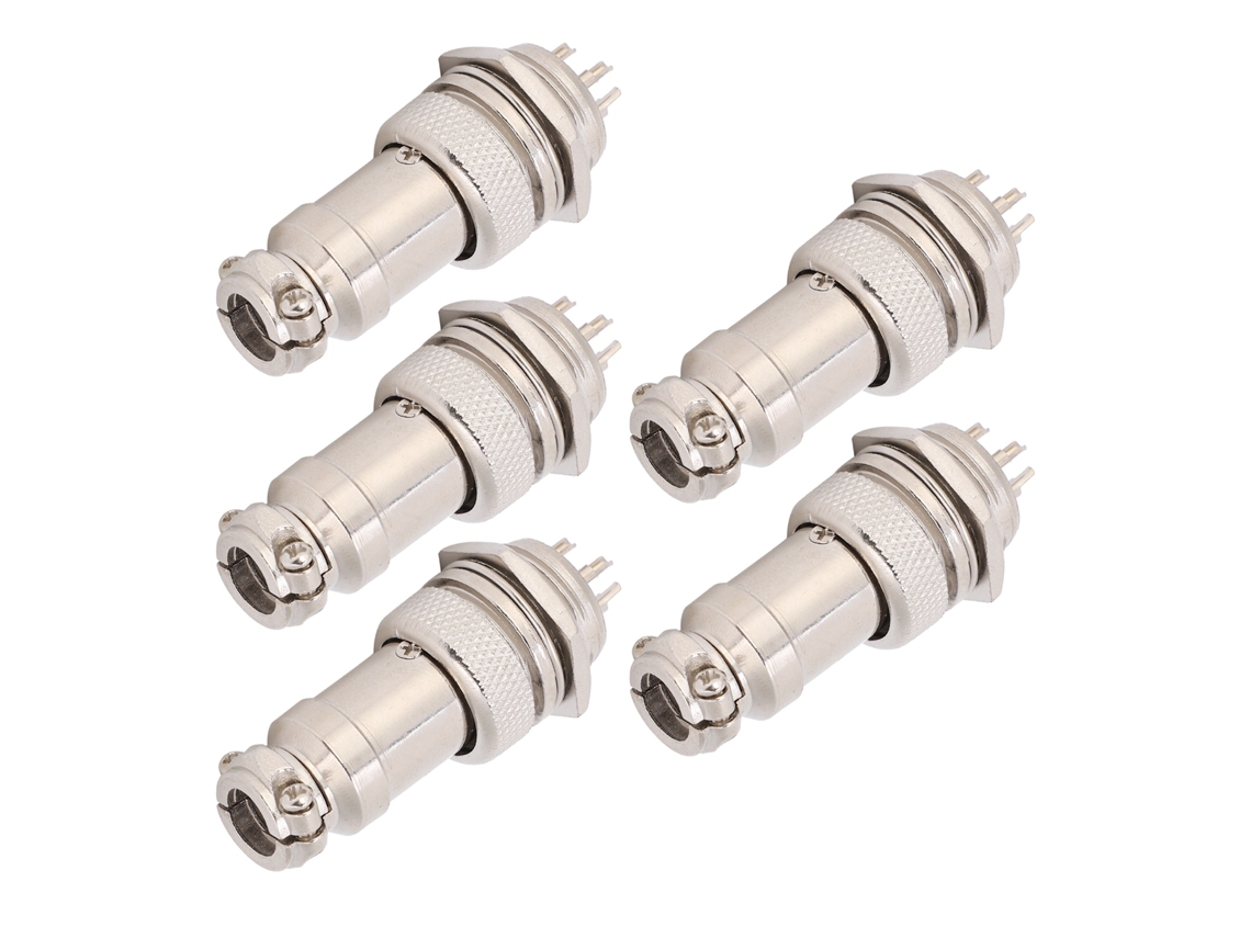 Conector De Aviões Laxiscreed Para Painéis De Cabos, 450v, 6 Contactos, Resistente E De Alta Qualidade