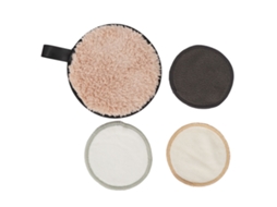 Pads De Fibra De Bambu Para Remoção De Maquiagem E Limpeza Facial