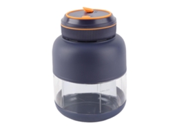 Liquidificador portátil de mão USB recarregável copo anti vazamento 800ml bateria 1300mAh azul | S/MARCA