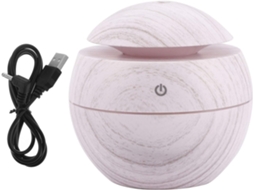 Umidificador De Aromas Com Difusor Óleos Essenciais, Design Compacto Acabamento Em Madeira