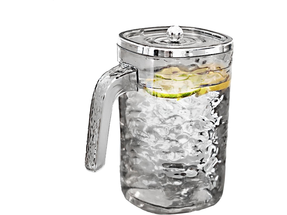 Jarra Para Chá Gelado, Jarra De Água Grossa E Inquebrável Com Tampa, Recipiente Para Suco Resistente Gokoco