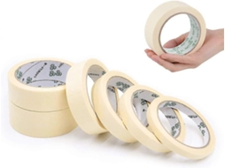 Lurelia Rolos De Fita Adesiva Branca 10/15/20/25/30/40 Mm (20 M) - Acessório Para Decoração, Marcação E Pintura