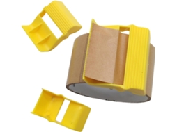 Dispensador Adesiva Fita, Cortador Fita Compacto, Ferramenta Aplicadora para Pintores, 5, 5x5, 1x6cm, Mecanismo