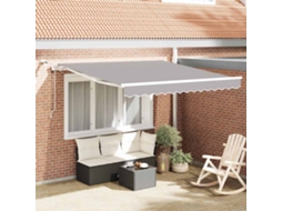 Vidaxl Toldo Retrátil Cinzento-claro 300 X 250 Cm Poliéster