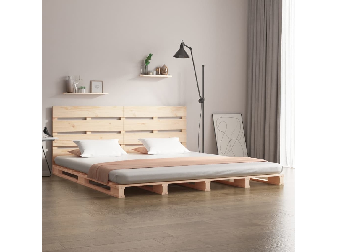 Vidaxl Cama Sem Colchão 180x200 Cm Madeira De Pinho Maciça