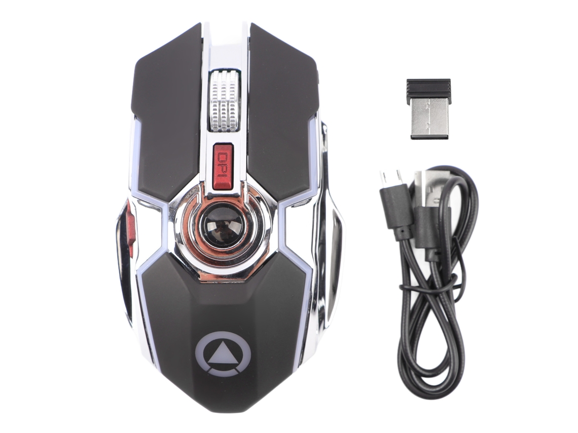 Rato Sem Fio LAXISCREED Ergonómico Rgb