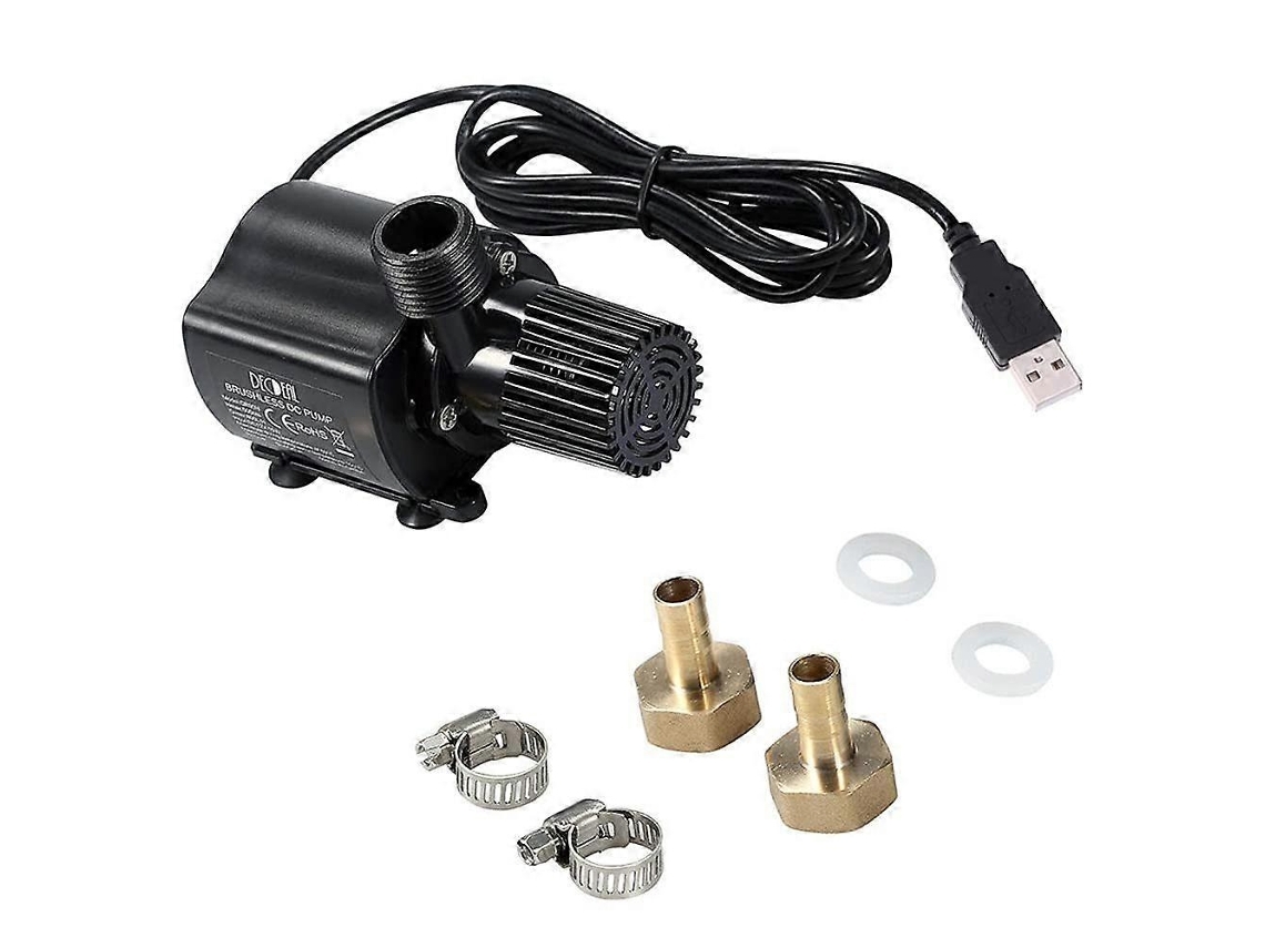Mini Bomba Submersível Para Fontes E Lagos De Jardim Com Cabo Usb.