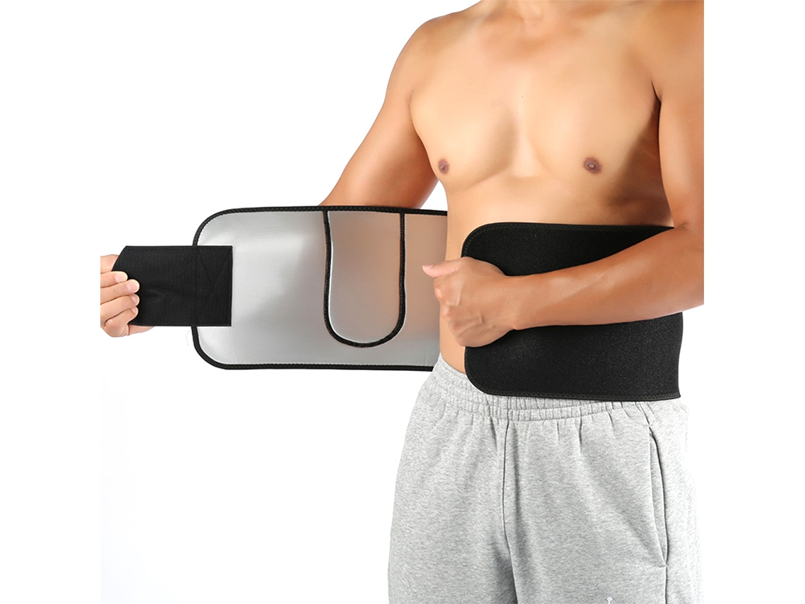 Cinto De Apoio Lombar E Queimador De Gordura Para Perda De Peso Com Bolsa Para Celular Unissex Academia