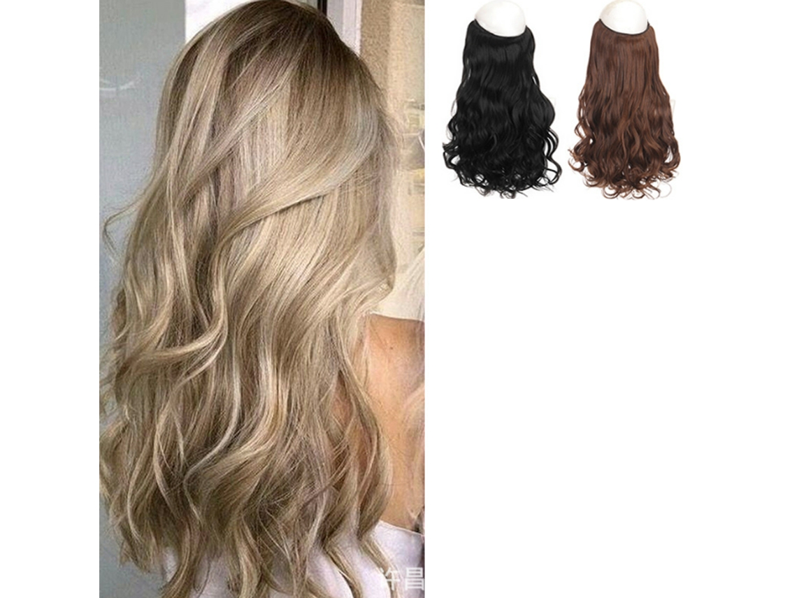 Perucas AQUAFORGE, extensões de cabelo com efeito linha de pesca