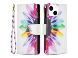 Capa Para Iphone 15 Pele Sintética Amarelo
