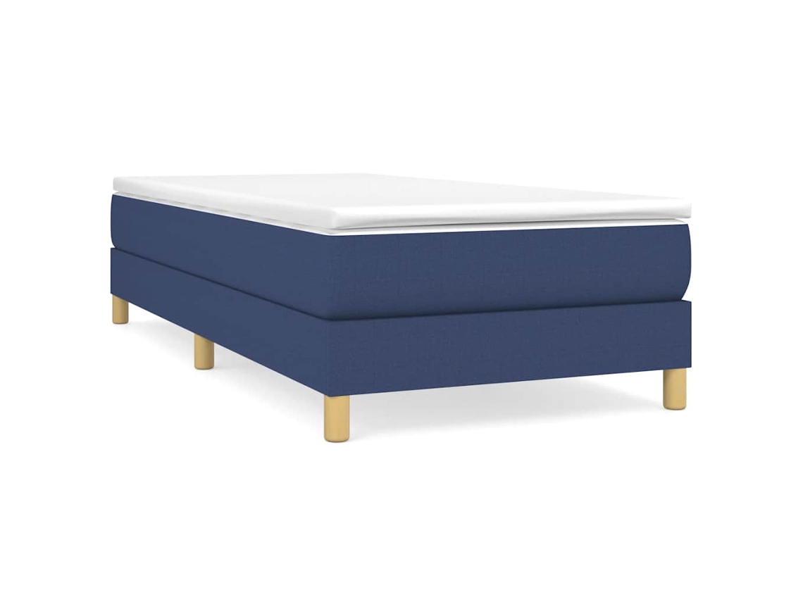 Box Spring Bed Frame, Box Spring Bed Frames Vidaxl Azul Tecido (80 X 200 Cm)