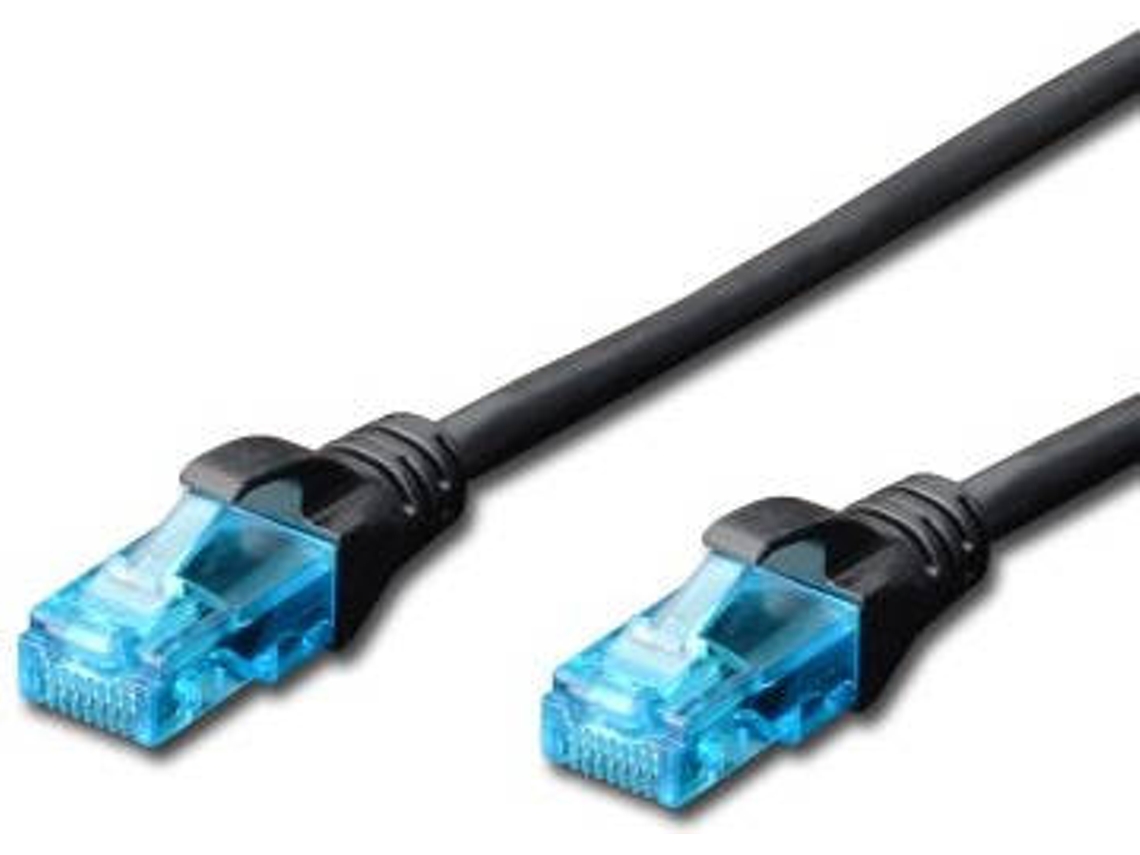 Cabo de Rede EWENT (RJ45 - 5 m - Preto)
