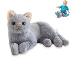 Brinquedo De Pelúcia Em Formato Gato, Almofada Gato Simulada 30 Cm,