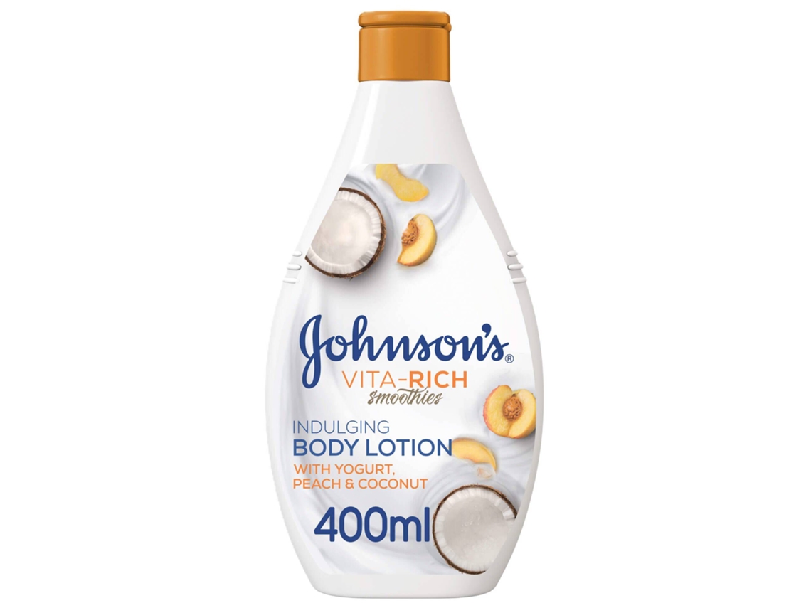 Leite Corporal Vita-rich Pêssego E Coco Vermelhos Johnson's