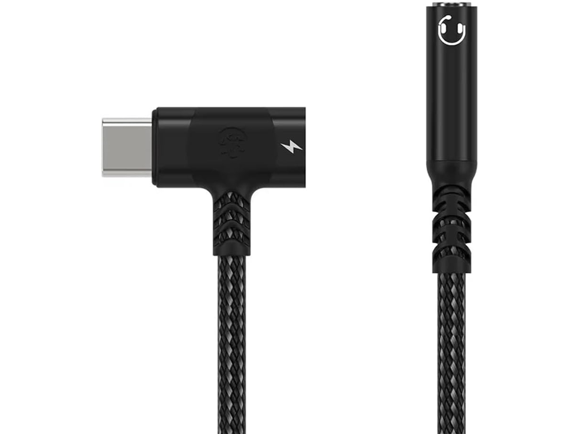 Adaptador De Áudio 2 Em 1 Usb-c Para P2, Cabo De Carregamento Pd, Conversor