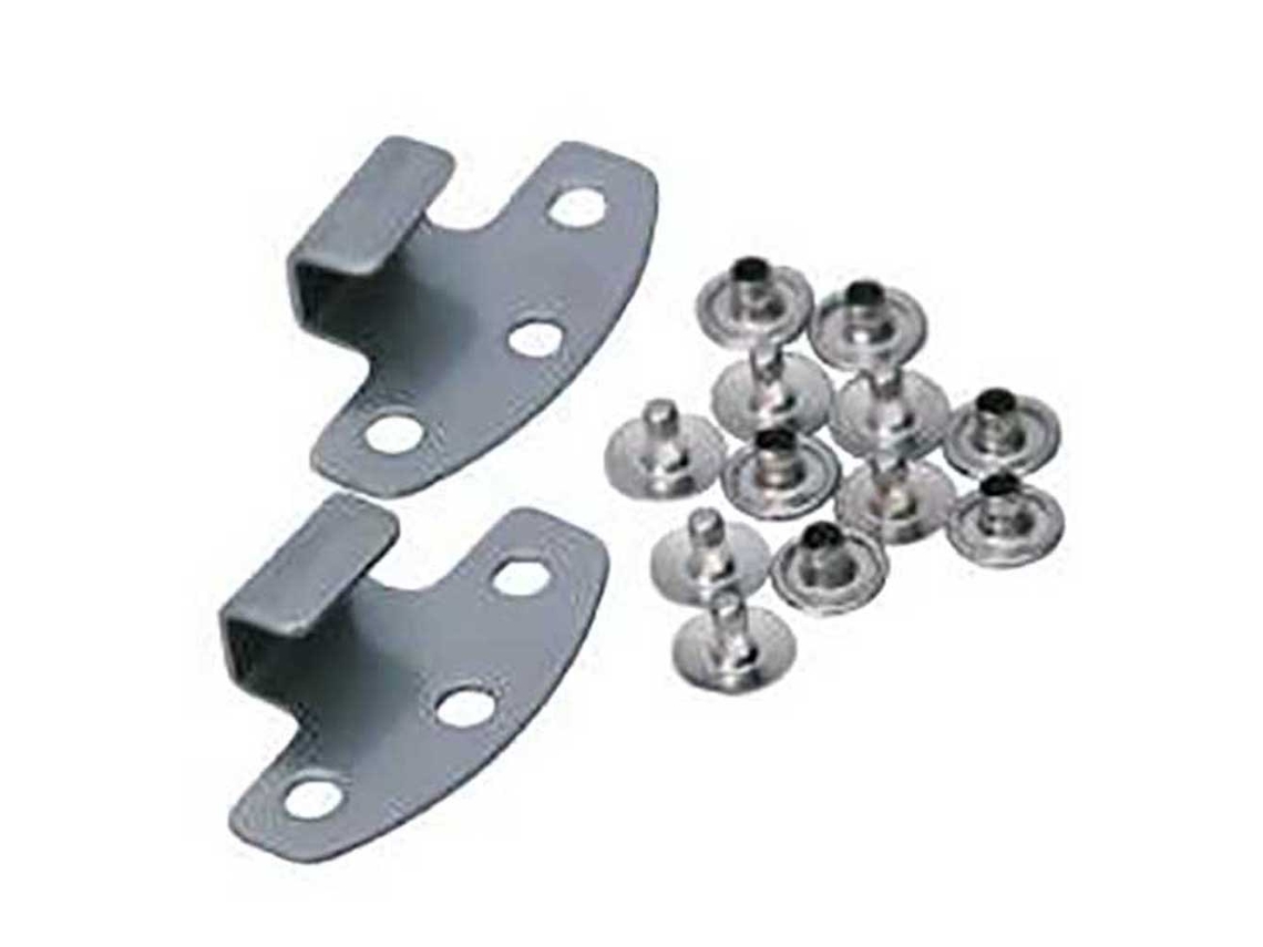 CONTOUR Apoio De Calcanhar Par Tail Hook Set Prateado Pair