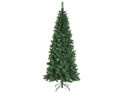 Árvore De Verde Natal Artificial 210cm Ignífugo Com 631 Ramos Pvc E Suporte Metal Decoração Para Interiores Fácil Montar