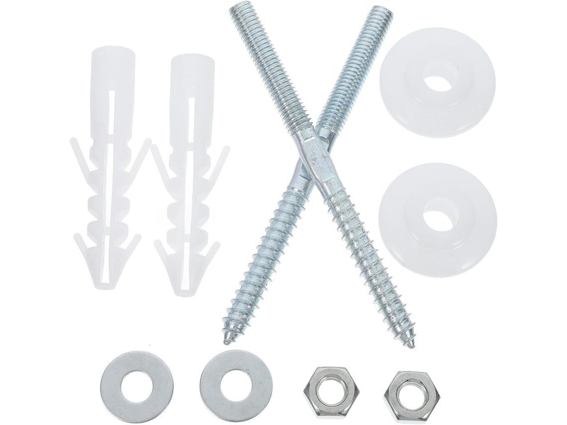 Kit De Parafusos Para Pia Parede Com Arruelas E Buchas, 11cm 4, 33 Polegadas, Resistente, Para Uso Em Banheiros E