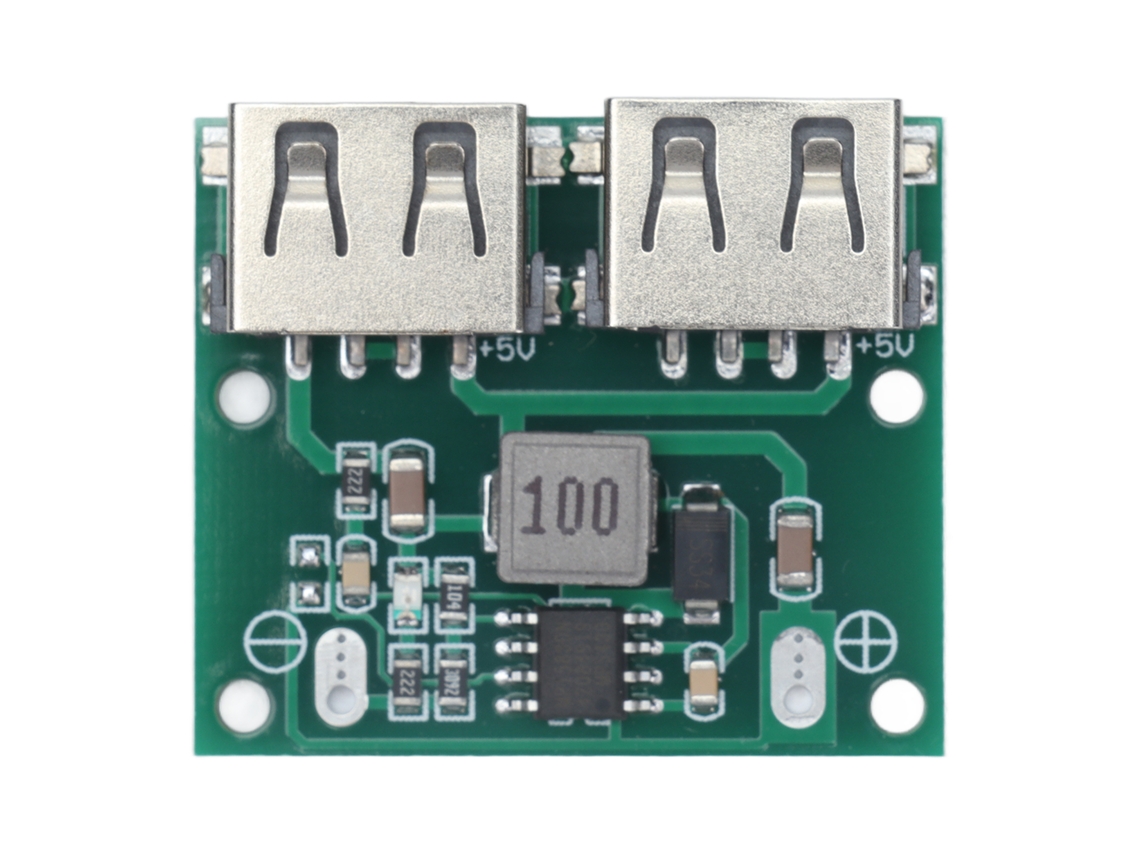 Módulo de Carga Buck Dc dc com Saída Usb Dupla 9v 12v 24v para 5.2v 3a Regulador de Carga