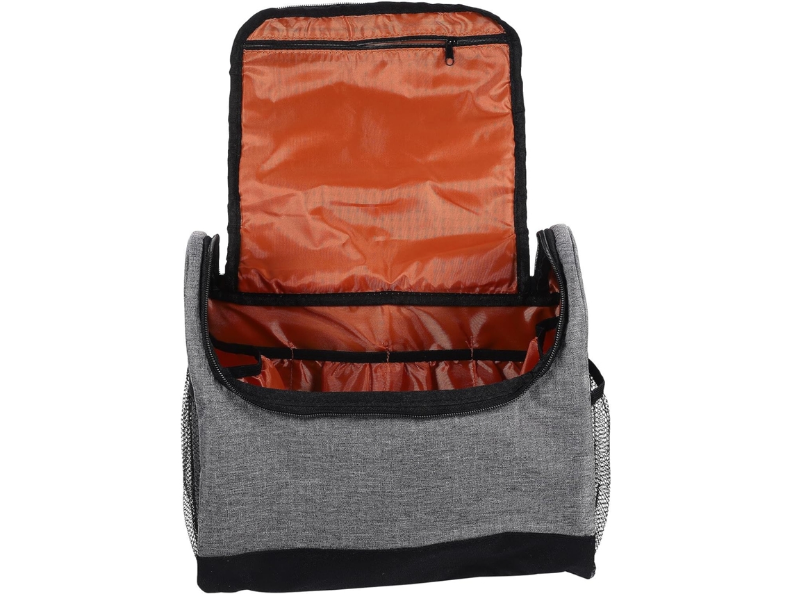 Bolsa de bar em nylon com compartimento acolchoado para utensílios de bar, portátil e fácil de transportar para uso em festas.