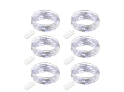 Cordão de Luzes Led em Fio de Cobre 1.2M 24 Leds para Decoração de Garrafa Frio 8 Peças NEVEANCE