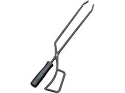 Pinça Para Carvão Crafthrou Prática E Fácil De Usar, Com Cabo De Madeira Acessório Resistente Para Churrascos Ao Ar