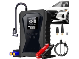 Auxiliar De Partida Para Bateria Com Compressor De Ar, Carregador De Bateria Recarregável Para Carros E
