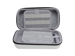 Capa Mali de transporte para switch, 20 slots, resistente a impacto, leve, branca