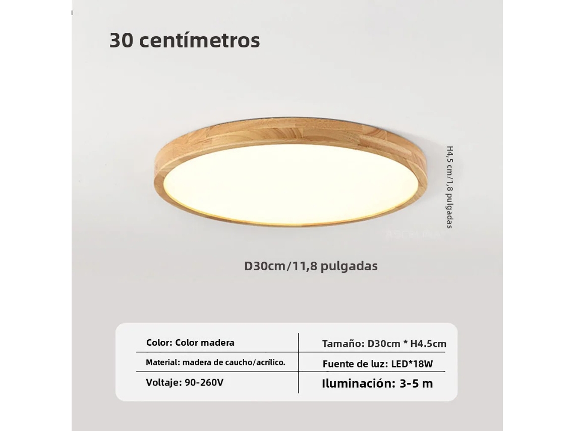 Luminária De Teto Led Minimalista (branco Frio, 30 Cm), Iluminação Moderna Para Interiores, Com Função De Controle De Brilho.