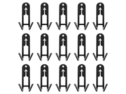 Conjunto de 30 ganchos resistentes para pendurar frutas AQUAFORGE