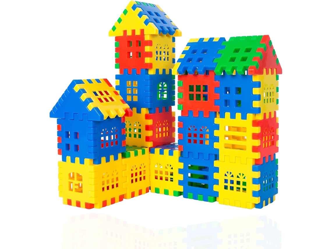 Blocos De Montar Interligáveis 155pcs Brinquedos Educativos Para Crianças E Bebés