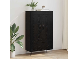 Vidaxl Buffê Carvalho Preto 69,5 X 31 X 115 Cm Derivados De Madeira