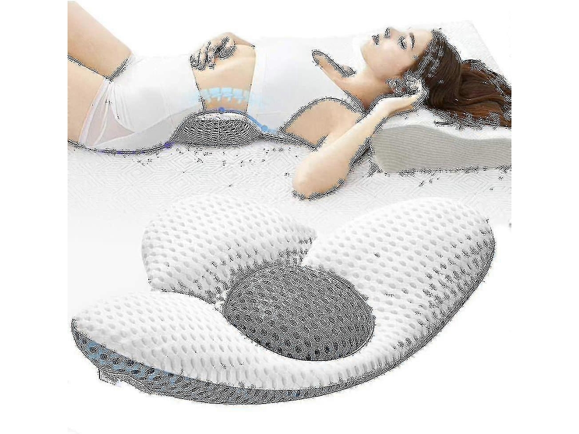 Lurelia Almofada Lombar Para Costas Ajustável Ergonómico Respirável Lavável