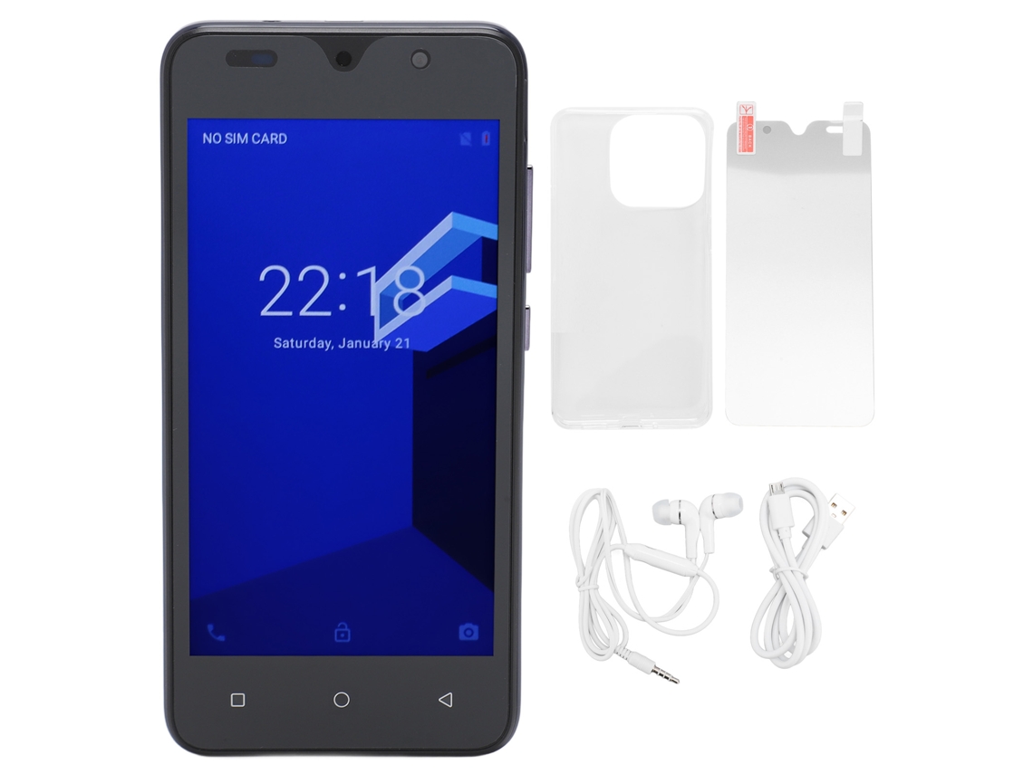 2026zentro-smartphone Desbloqueado 5 Polegadas 4gb Ram 32gb Rom Android 12 Reconhecimento Facial Hd Roxo Escuro