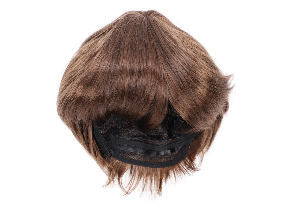 Peruca De Cabelo Curto Castanho Claro Moderna Para Homens Estudantes
